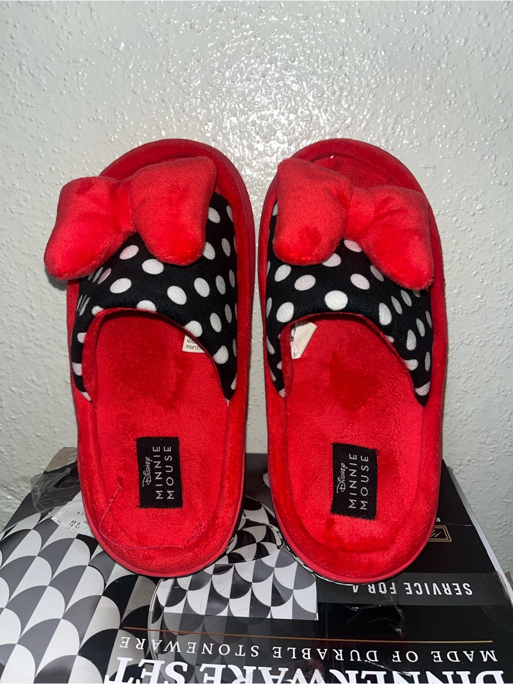 Woman’s Red Polka Dot Slippers